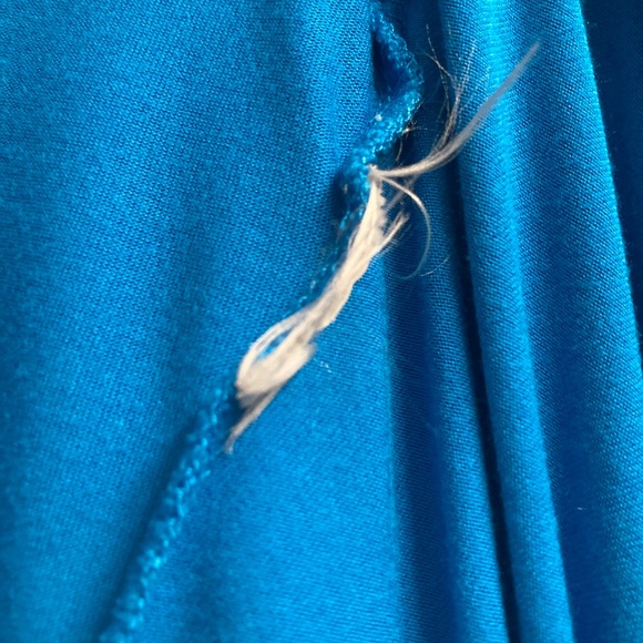 Contemporaine by Simons - turquoise bead and woven trim/ high low hem / size Sm - Picture 7 of 7